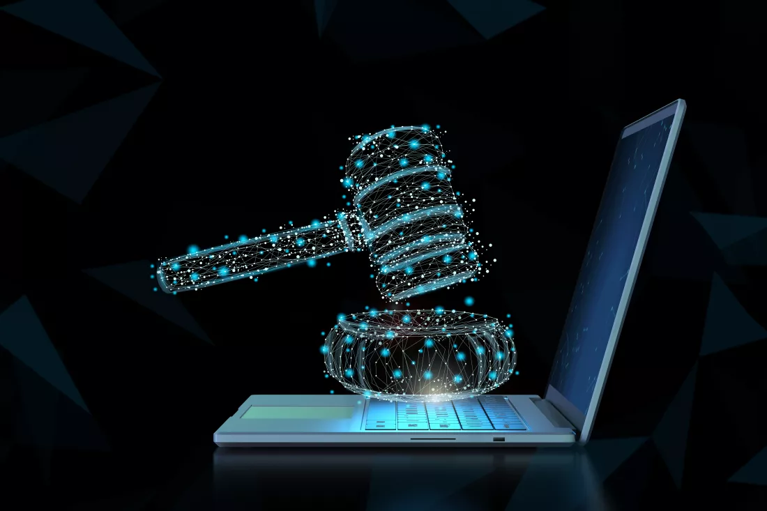 internet-law-concept-with-computer-notebook-display-gavel-judge